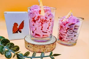 bougie fée mère St Valentin licorne